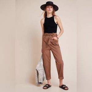 Anthropologie Ellie embroidered utility pants - 4